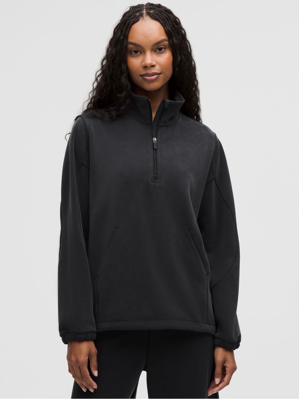 lululemon athletica Black Quarter-Zip Pullover